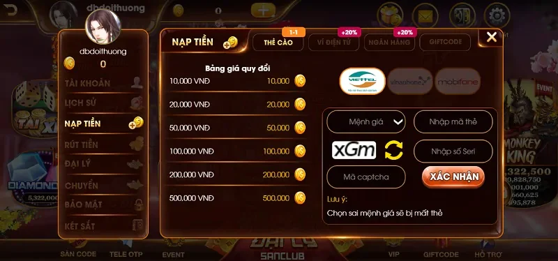 Cổng game Sanclub triển khai nhiều phương thức để hội viên tiện giao dịch 